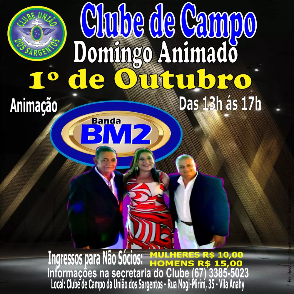 Domingo Animado no Clube de Campo 1º/10/2023